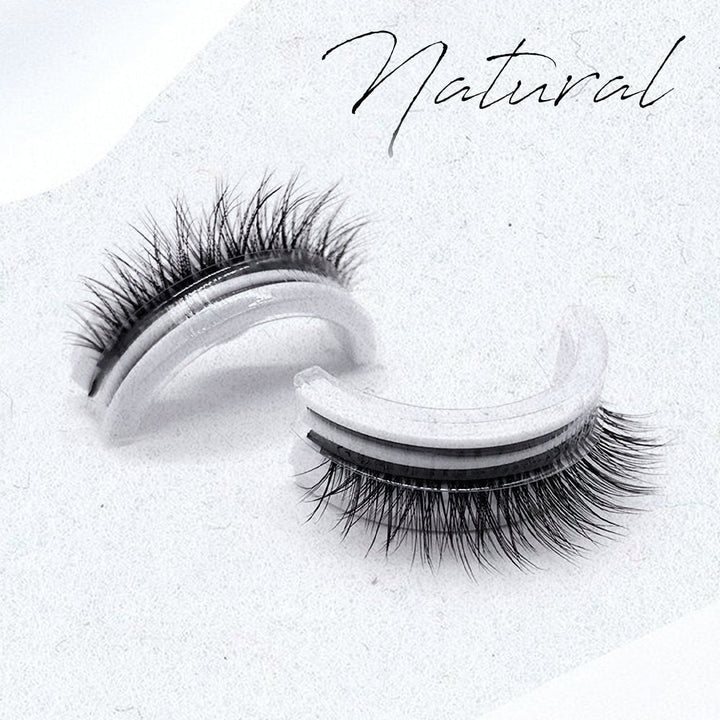 Selbstklebende Fake Lashes für Damen, wasserfest & wiederverwendbar, ideal für ein schnelles und haltbares Augen Make-up.