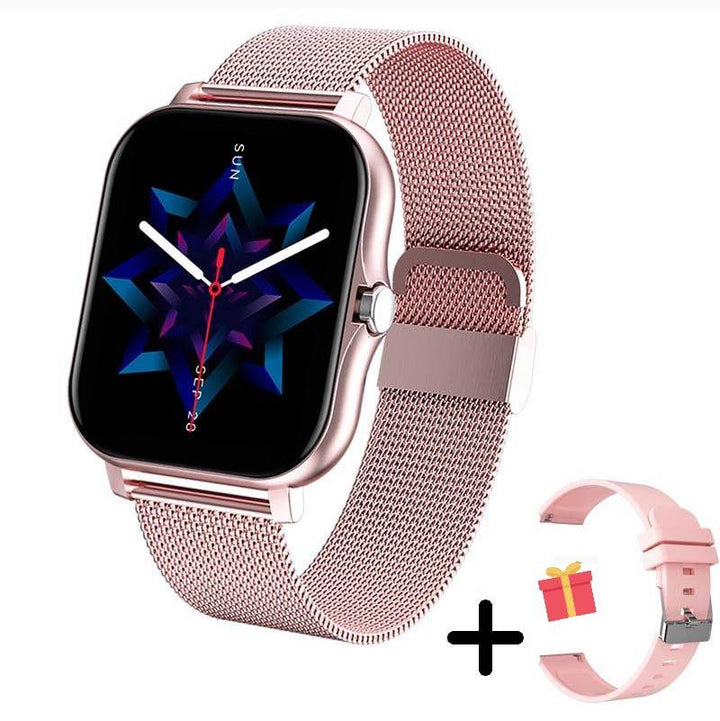 Schicke Damen Digitaluhr: Eine Smartwatch als stylisches Accessoire, Fitness-Tracker & Wearable für ein aktives Leben.