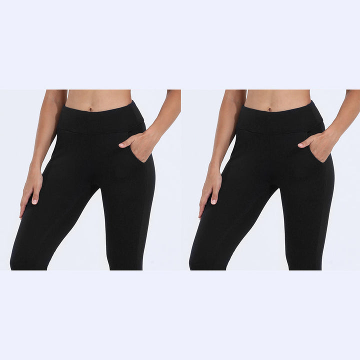Modische Winter-Sportleggings Damen; atmungsaktiver Thermostoff; perfekt für Outdoor-Training.