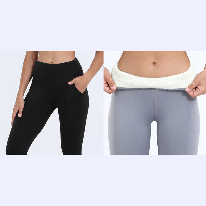 Warme Winterleggings für Damen; strapazierfähig & pflegeleicht; ideal für Alltag & Sport.