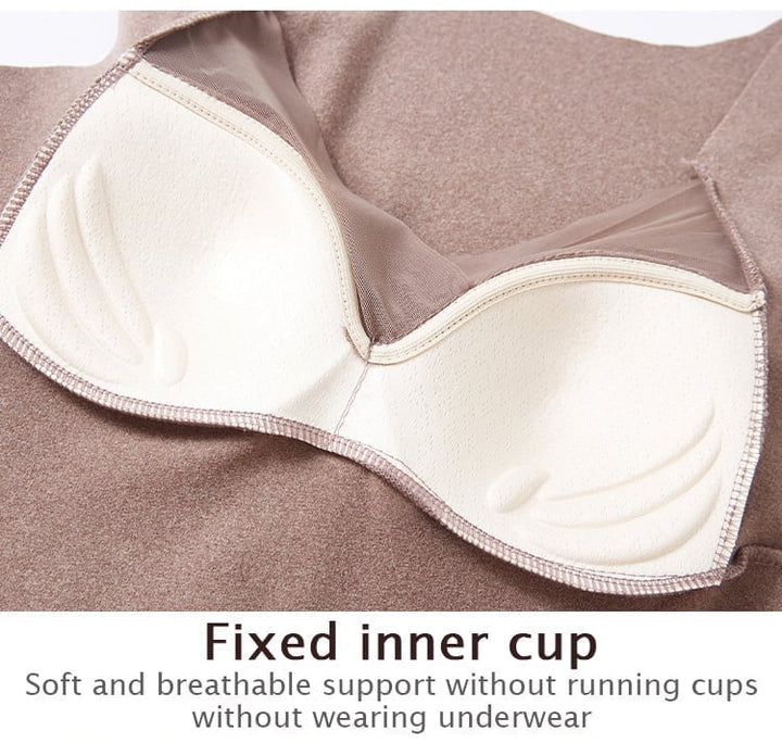 Damen Thermotop mit Brustpolstern, optimal für kalte Tage. Komfortable und stylische Unterwäsche.