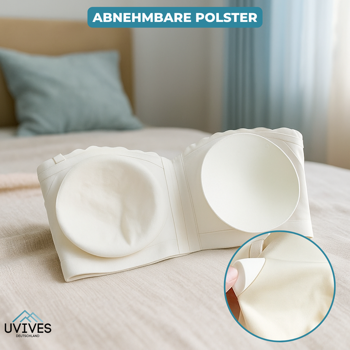 Komfortabler trägerloser BH für Damen, unsichtbar unter Kleidung, perfekt für Sommer & besondere Anlässe.