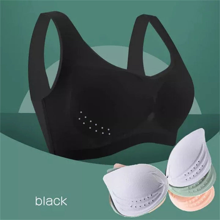 Vielseitiger Damen Komfort-BH, Plus Size, ultradünn. Eisseide, kabellos, atmungsaktiv & nahtlos Design.