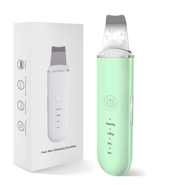 Ergonomischer Ultraschall-Porenreiniger für Damen-Haut, für glatte, reine Gesichtshaut.