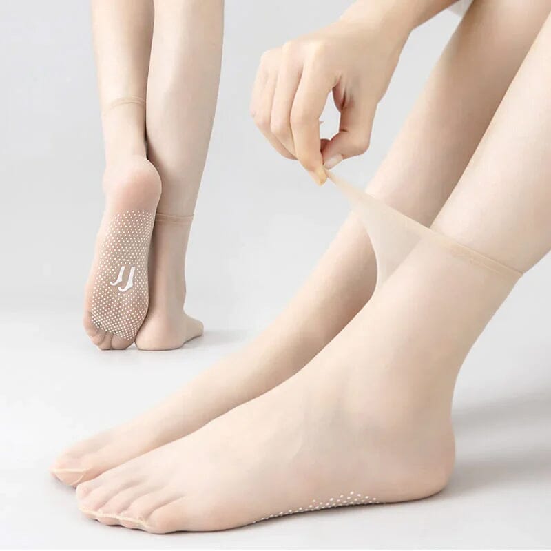 Damen unsichtbare Socken, rutschfest & atmungsaktiv, ideal für Sommer und Alltag.
