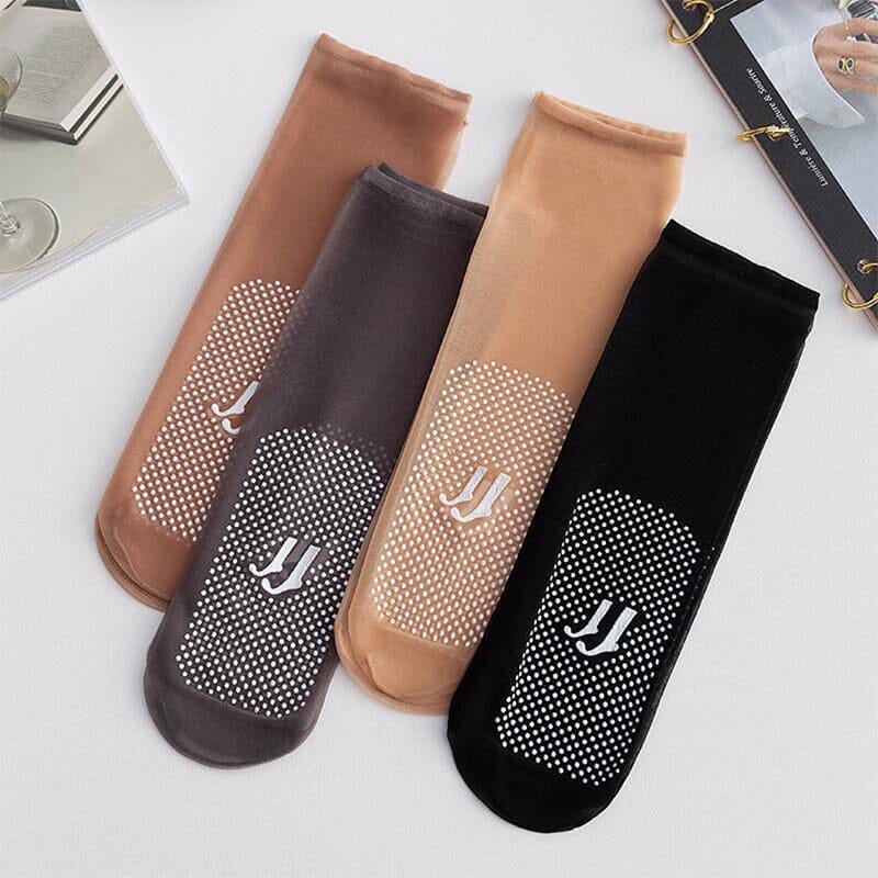 Weiche, atmungsaktive Damen Unsichtbar-Socken, rutschfest und ideal für Sommer-Outfits.
