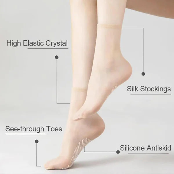 Diskret & bequem: Damen No-Show Socken mit Anti-Rutsch für Komfort den ganzen Tag.