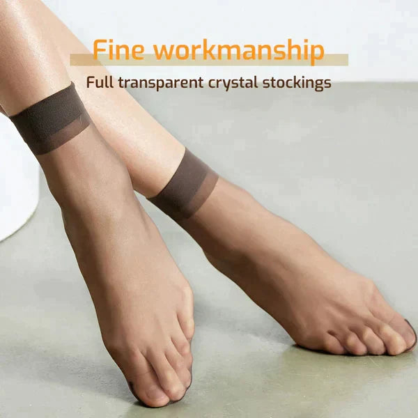 Komfortable Damen Fußsocken, unsichtbar unter Schuhen, rutschfest und atmungsaktiv.