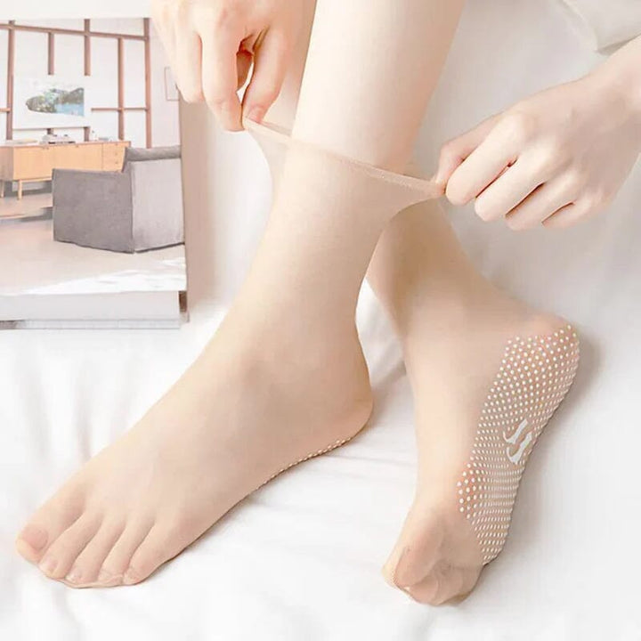 Atmungsaktive Damen Unsichtbar-Socken, rutschfest für besten Tragekomfort im Sommer.