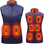 9 Bereiche beheizt Blau