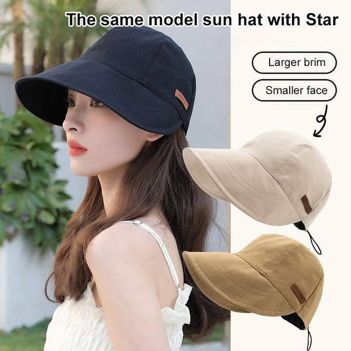 Elegante Damenmütze mit breiter Krempe für optimalen UV-Schutz und Kopfschutz im Sommer.