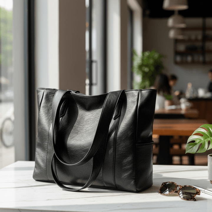 Damen Vintage Schultertasche aus PU Leder, elegante Alltagstasche & Accessoire.