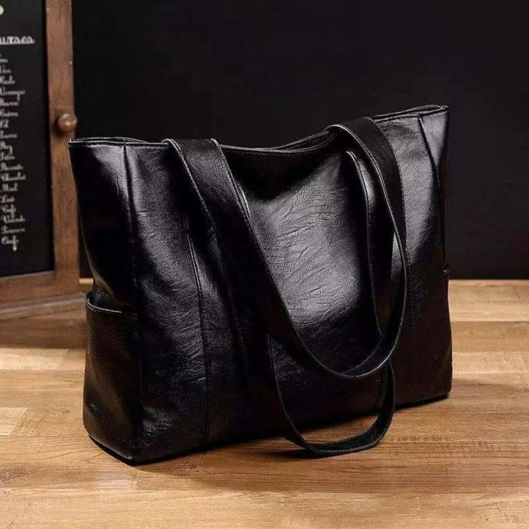 Klassische PU Ledertasche für Damen mit Schulterriemen, vielseitig & elegant.