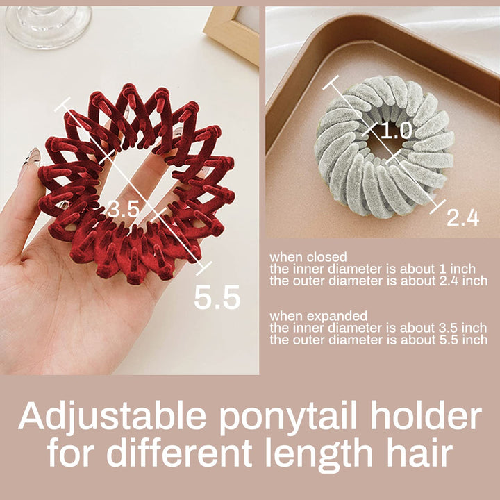 Set aus 3 Damen Vogelnest-Haarclips. Eleganter Haarschmuck & Haaraccessoires für moderne Frauen.