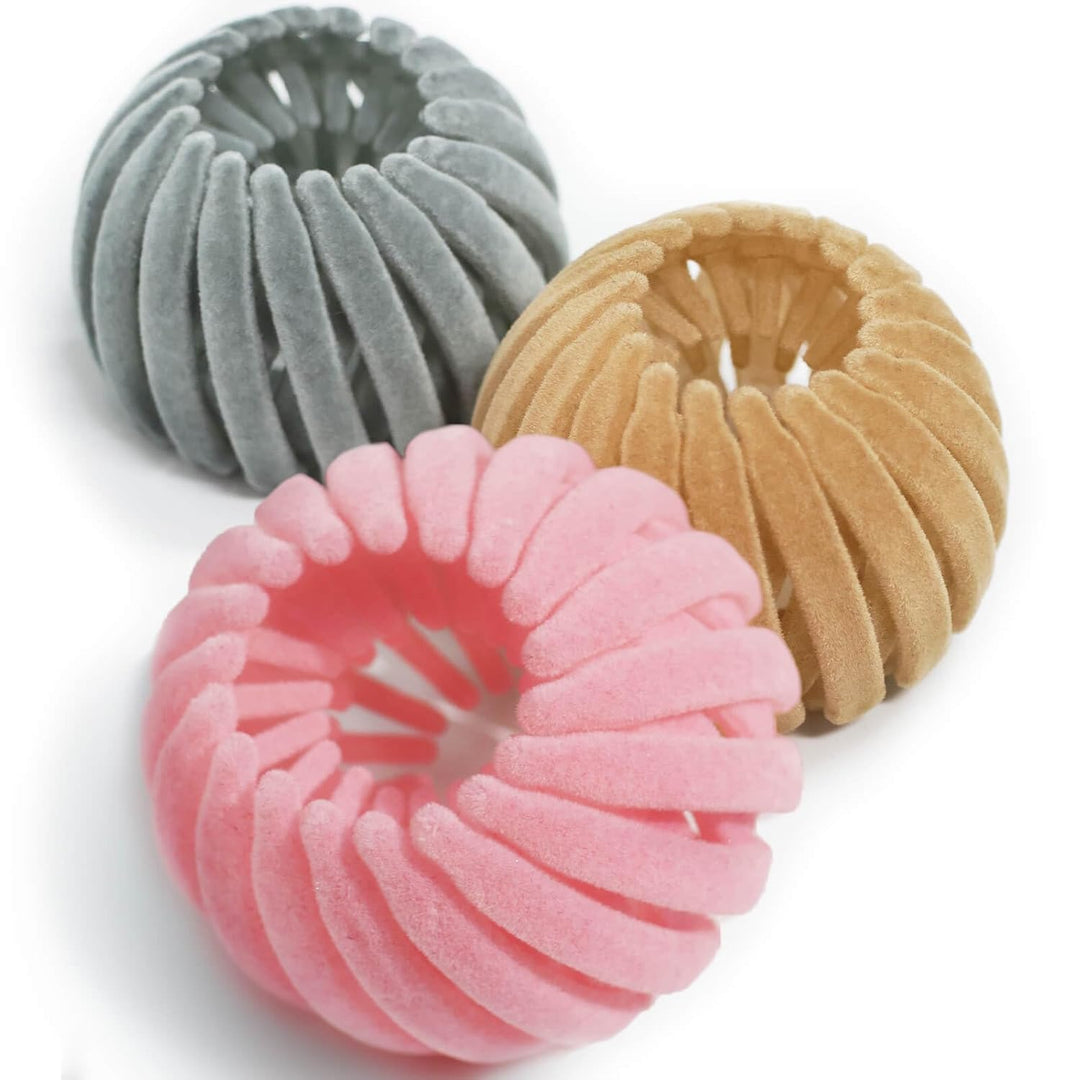 Stilvolle Vogelnest-Haarclips für Damen. Flexibles Haaraccessoire 3er-Set für modische Hochsteckfrisuren.