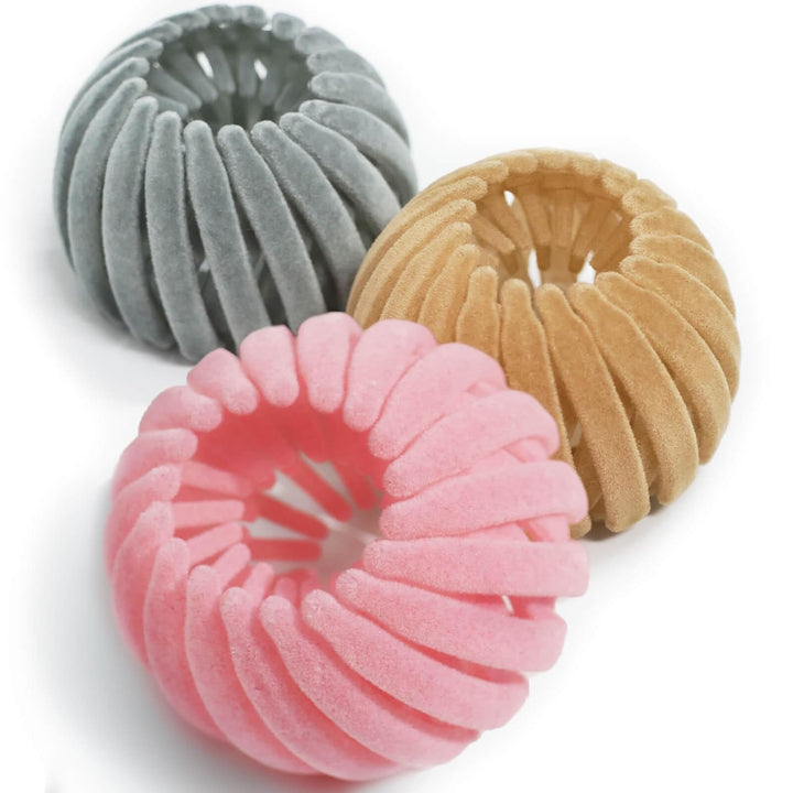 Stilvolle Vogelnest-Haarclips für Damen. Flexibles Haaraccessoire 3er-Set für modische Hochsteckfrisuren.