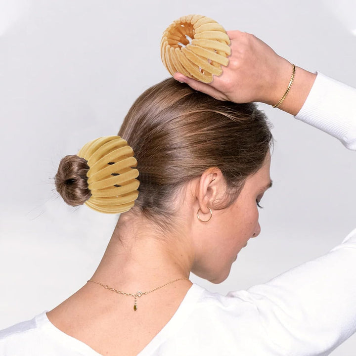 Geschenkidee: 3er-Set Damen Vogelnest-Haarclips. Eleganter Haarschmuck für stilbewusste Frauen.