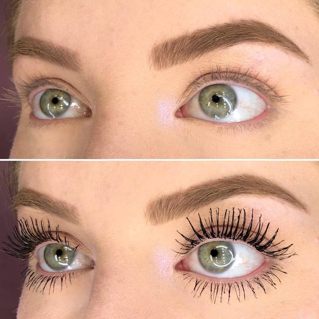 Verpackung der Damen Volumen & Länge Wimperntusche im 2er Set. Hochwertige Kosmetik für beeindruckende Wimpern.