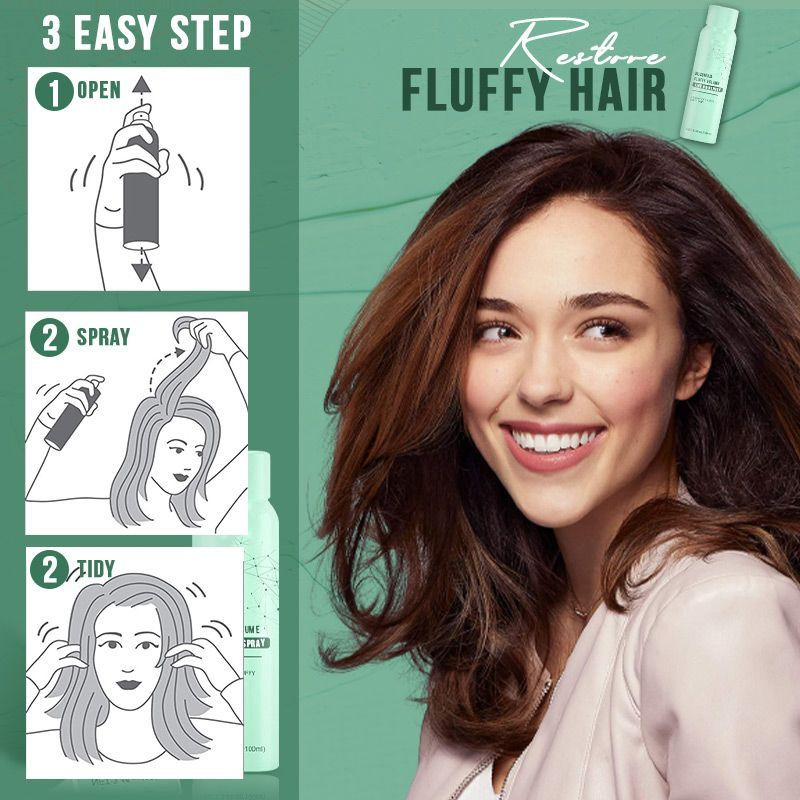 Voluminöse Damenfrisur dank Volumenspray. Für sichtbare Fülle und natürliches Haarvolumen.