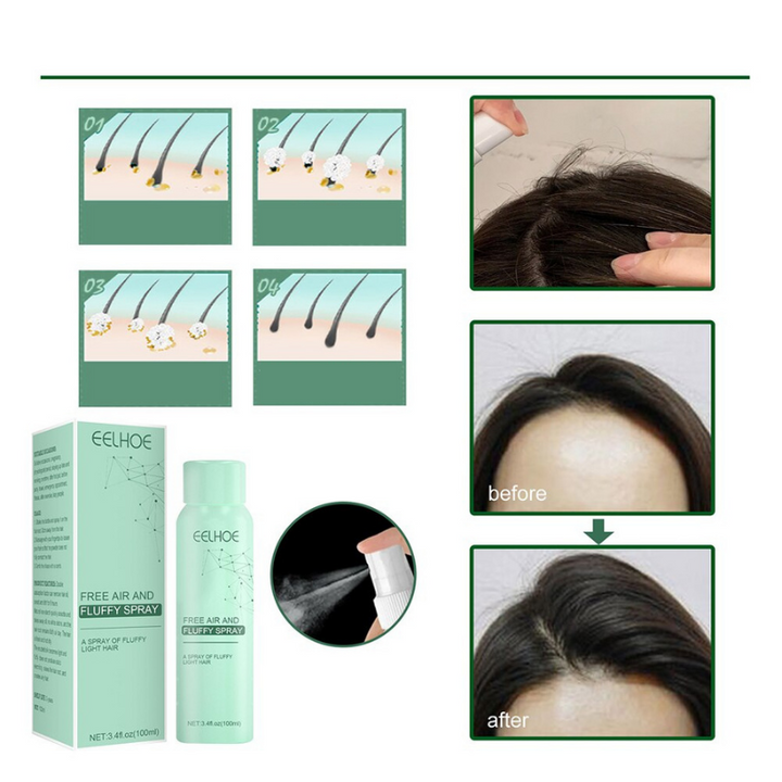 Fläschchen des Damen Volumensprays für maximale Fülle. Perfekt für Haarstyling und mehr Volumen.