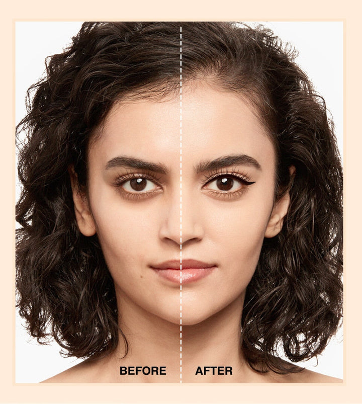 Langlebiger wasserfester Eyeliner für Frauen, inklusive Stempel für perfekte Flügel.