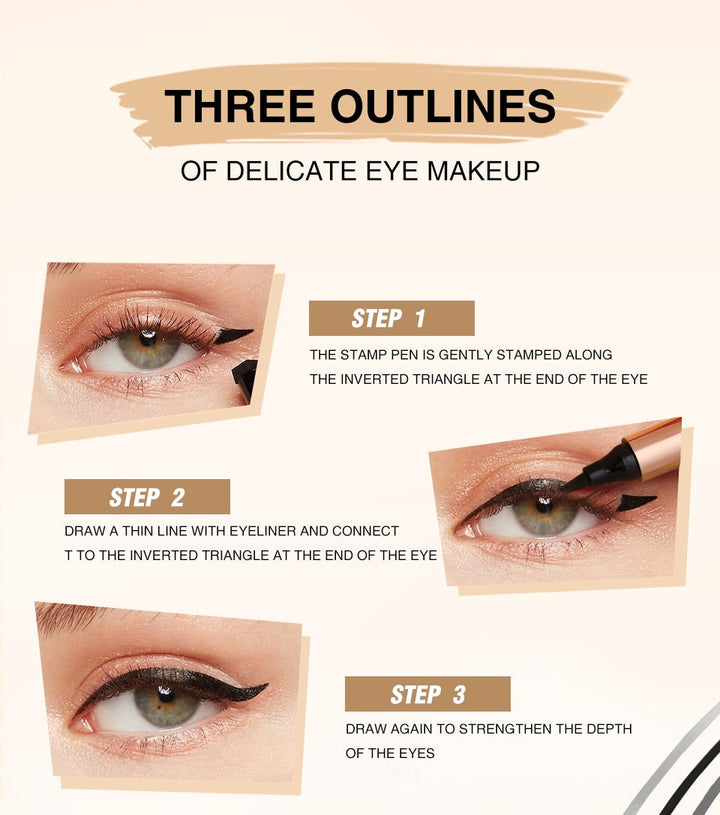 Damen Eyeliner Stift wasserfest, schnelltrocknend und wischfest für ausdrucksstarke Augen.
