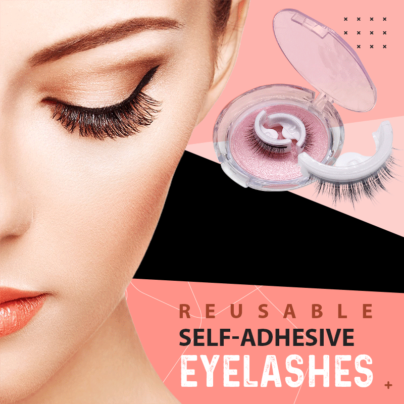 Natürlich aussehende falsche Wimpern, selbstklebend & wiederverwendbar, für Damen Kosmetik.