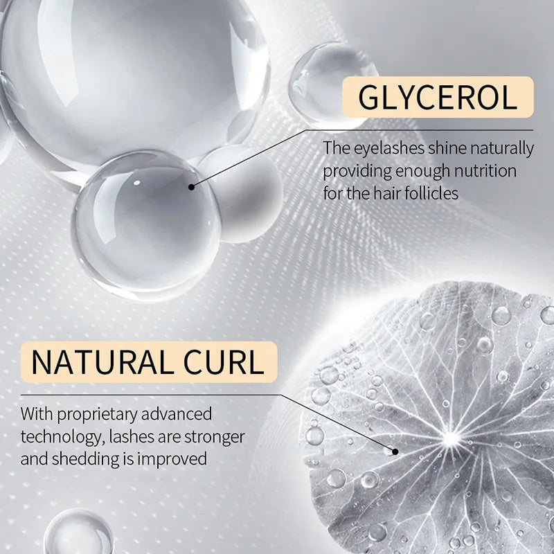 Vergrößerte Ansicht von langen, dichten Wimpern nach Anwendung des Wimpernserums. Natürliche Schönheit.