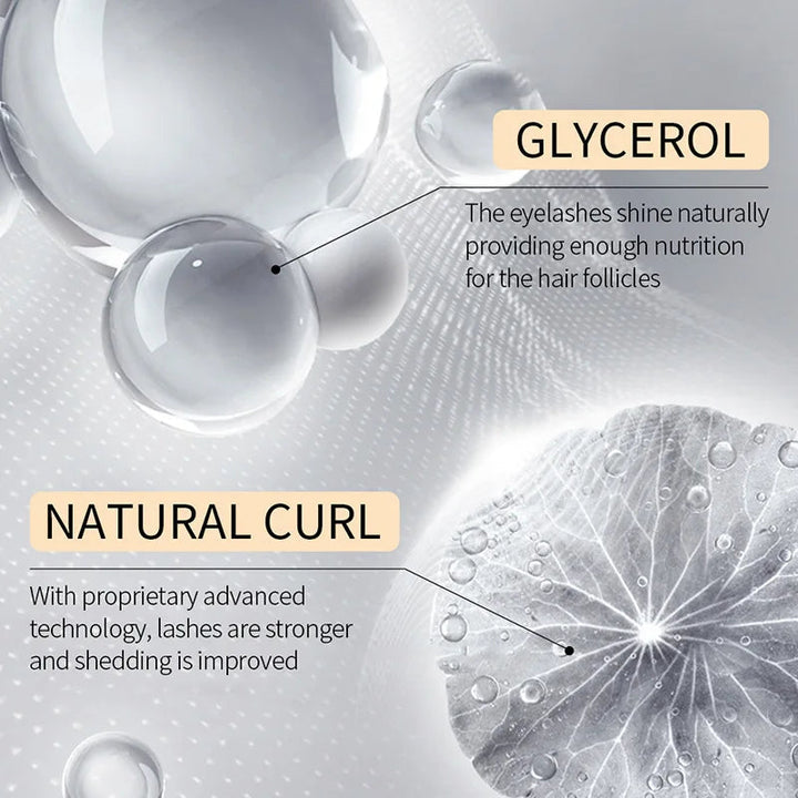 Vergrößerte Ansicht von langen, dichten Wimpern nach Anwendung des Wimpernserums. Natürliche Schönheit.