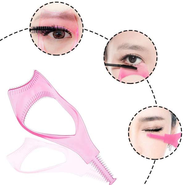 Eine Frau nutzt das Wimperntool für präzises Mascara-Auftragen, verhindert Flecken für perfektes Augen-Make-up.