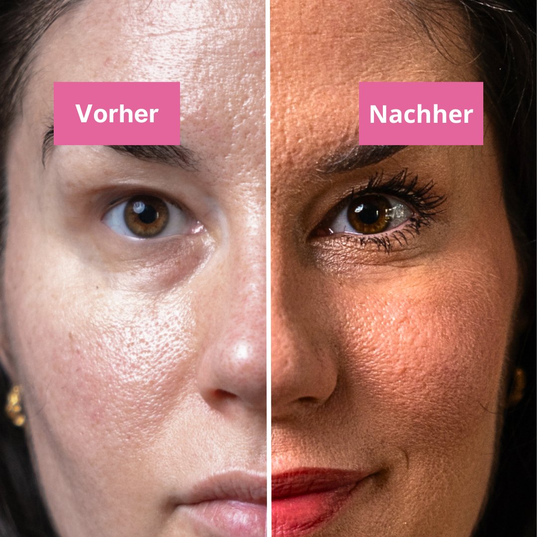 Anwendung der wasserfesten Damen Mascara: Verlängert & verdichtet Wimpern langanhaltend.