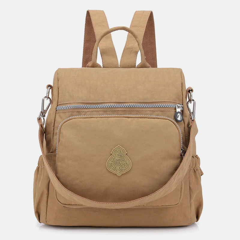 Moderner wasserdichter Damenrucksack, leicht, mit vielen Fächern, ideal für den organisierten Alltag.
