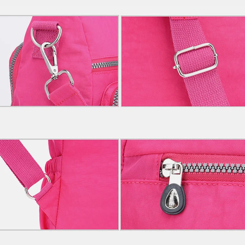 Multifunktionaler Damen Rucksack, wasserdicht & leicht, nutzbar als stilvolle Umhängetasche.