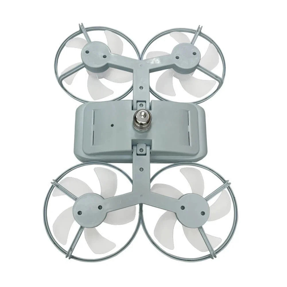Effizienter Deckenventilator mit LED-Licht. Faltbares, leises Design für Kühlung und helles Licht.