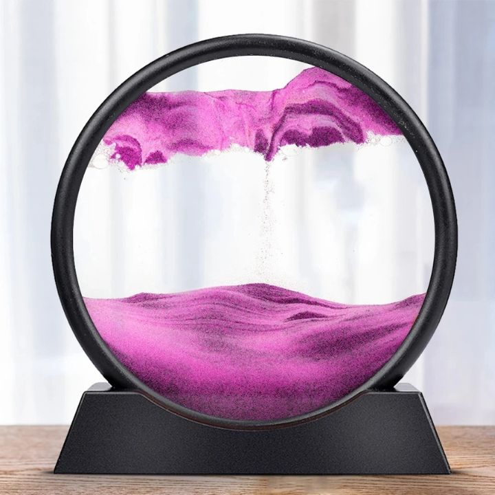 Der fließende Sand in der 3D Sanduhr, formt sich zu neuen Tiefsee-Landschaften, pure Entspannung.