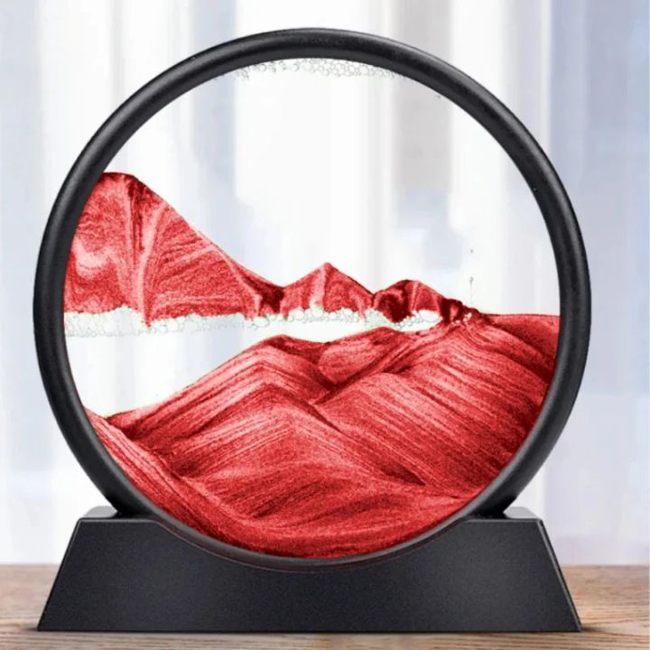 Hochwertige 3D Sandkunst Sanduhr mit Tiefsee-Effekt, Glaskunst für Entspannung & einzigartige Dekoration.