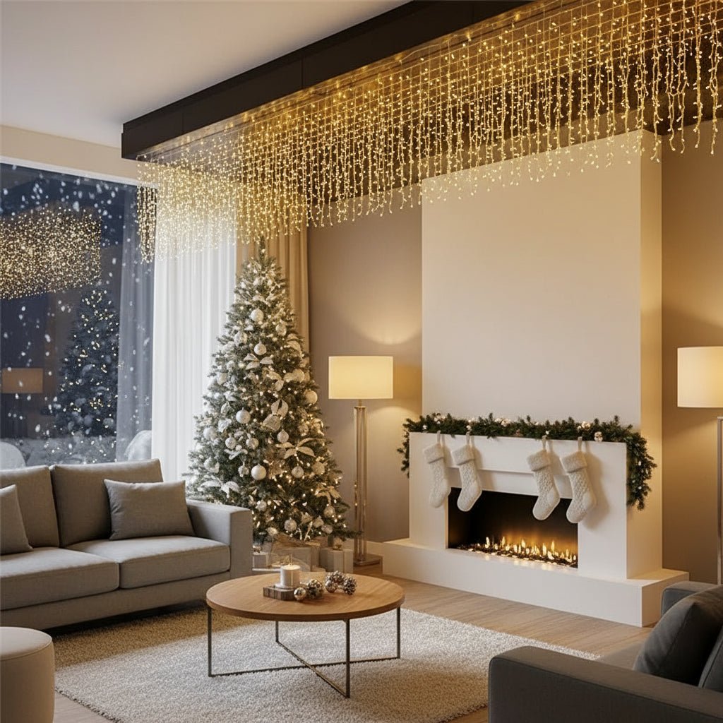Vielseitige 5m LED-Lichterkette mit 8 Modi, ideal für Innen- und Außenbereich Deko.