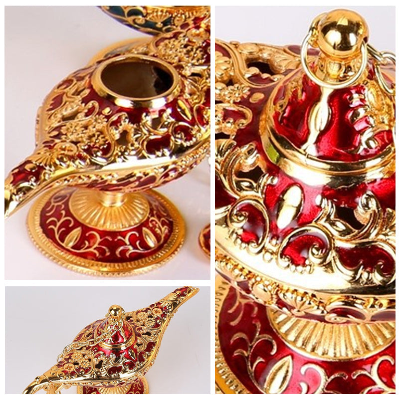 Die magische Aladdinlampe, ein detailliertes Legierungs-Ornament für Ihre Sammlung.