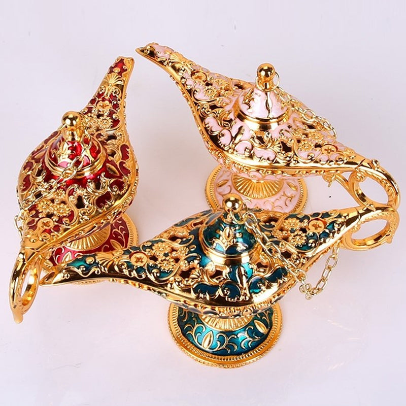 Elegante Legierungs-Aladdinlampe, ein vielseitiges Ornament und eine charmante Geschenkidee.