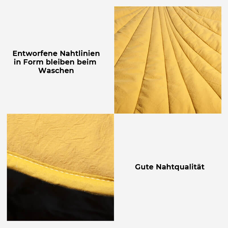 Stilvolle Hundedecke in Blattform, perfekt als Wohnaccessoire und Kuschelplatz.