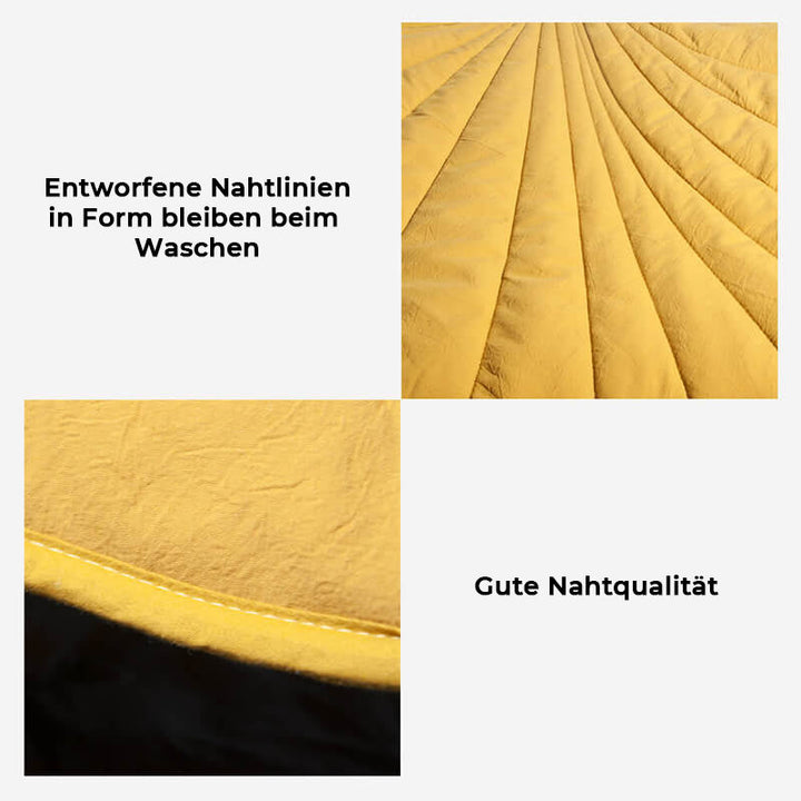 Stilvolle Hundedecke in Blattform, perfekt als Wohnaccessoire und Kuschelplatz.