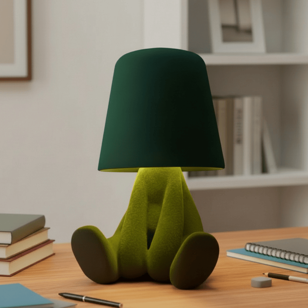 Dekorative HUMISHAPE LED-Lampe in menschlicher Form, wiederaufladbar für modernes Ambiente.
