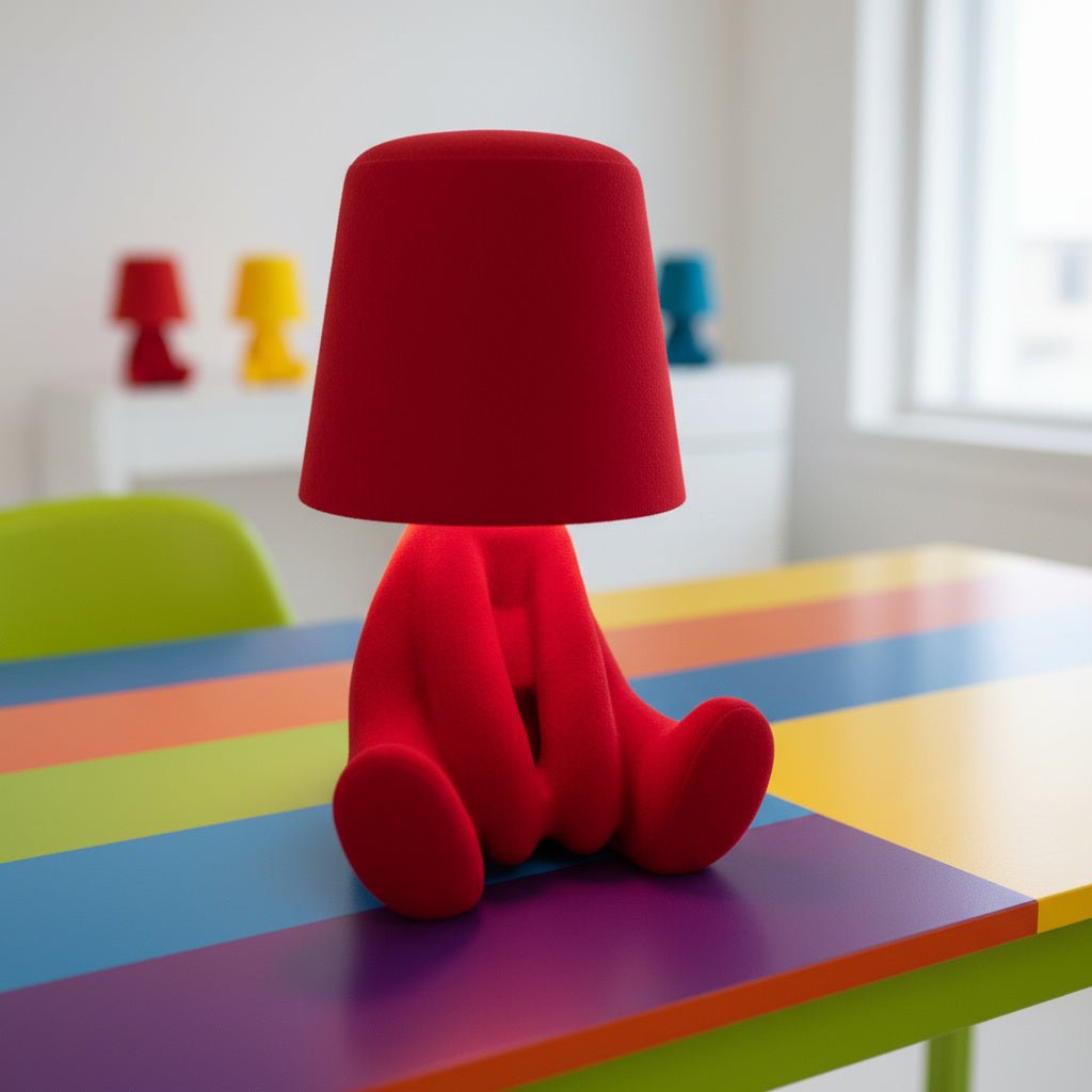 Farbig leuchtende HUMISHAPE LED-Dekoleuchte. Stimmungsvolles ambientes Licht in menschlicher Form für Zuhause.