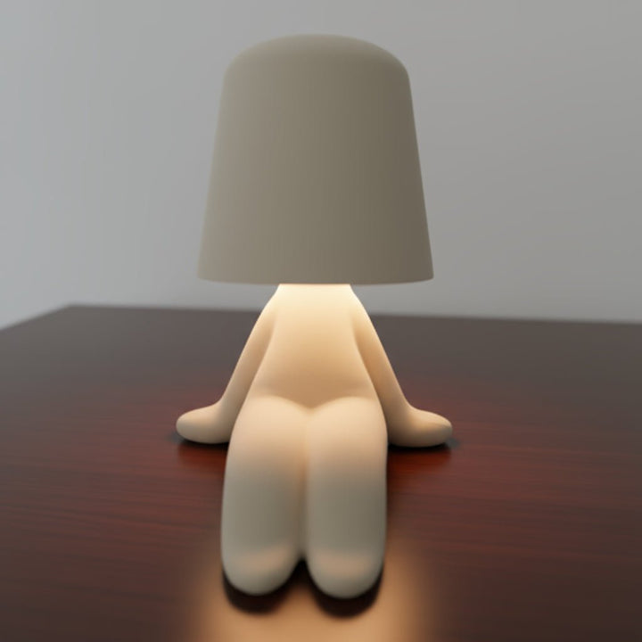 Moderne HUMISHAPE Designlampe, wiederaufladbar, als LED-Tischlampe in menschlicher Form für jeden Raum.