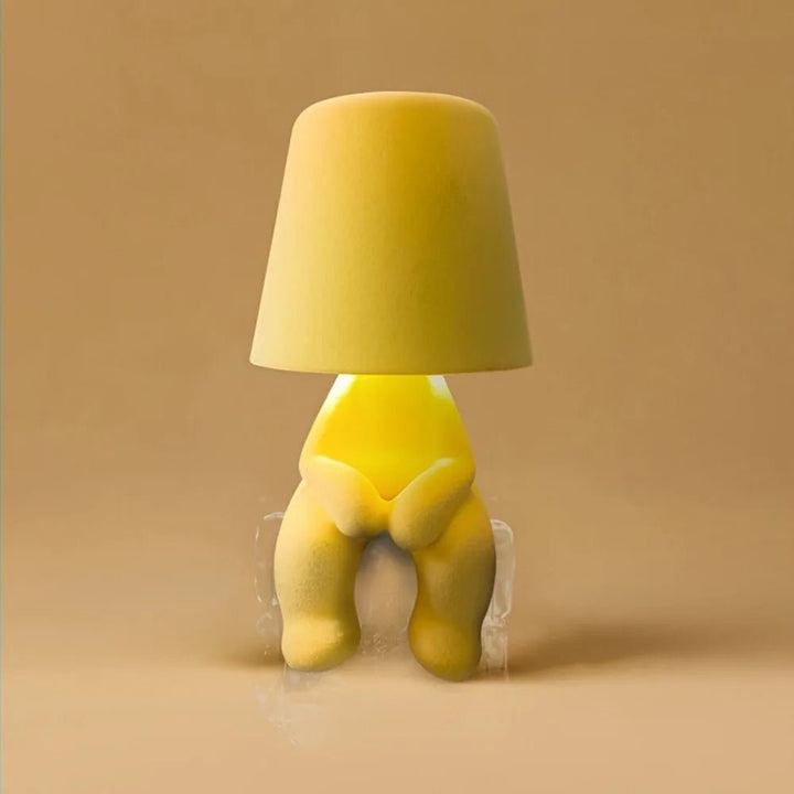 HUMISHAPE LED-Dekoleuchte in menschlicher Form. Wiederaufladbare Schreibtischlampe mit farbigem Stimmungslicht.