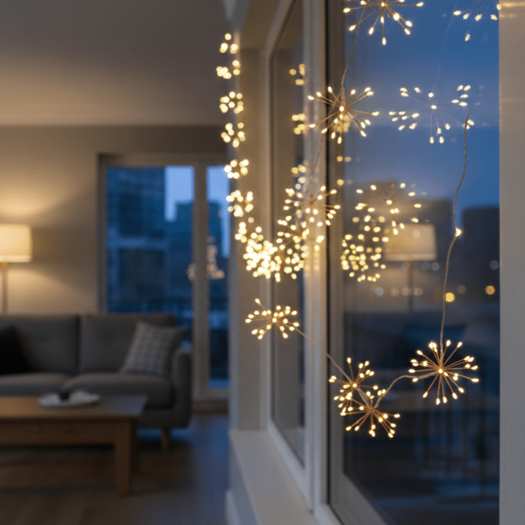 Vielseitige Kupfer-LED-Lichterkette, warmweiß, für Garten, Balkon, Weihnachten oder gemütliches Stimmungslicht.