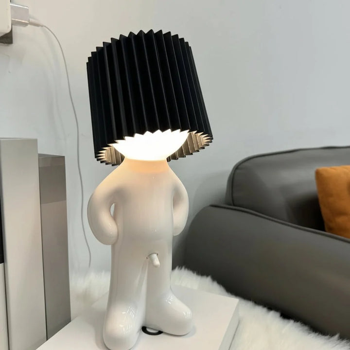 Eine Gruppe verspielter LED-Lampen als kreative Dekoration für Ihr Zuhause, energiesparend.