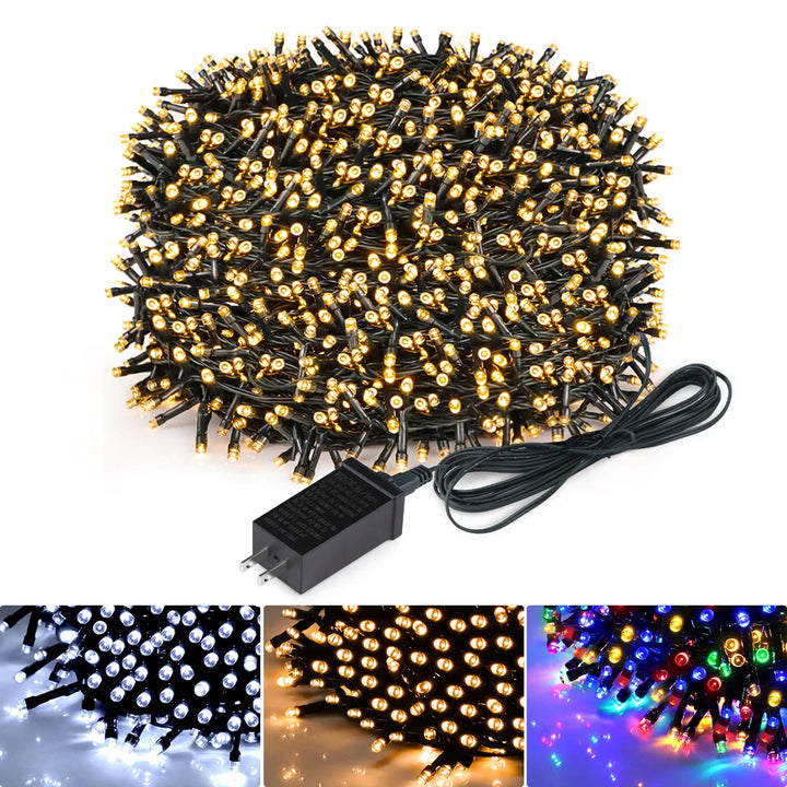 Dekorative LED Lichterkette für Außen, wasserdicht, ideal für Garten & Terrasse, festliche Stimmung.