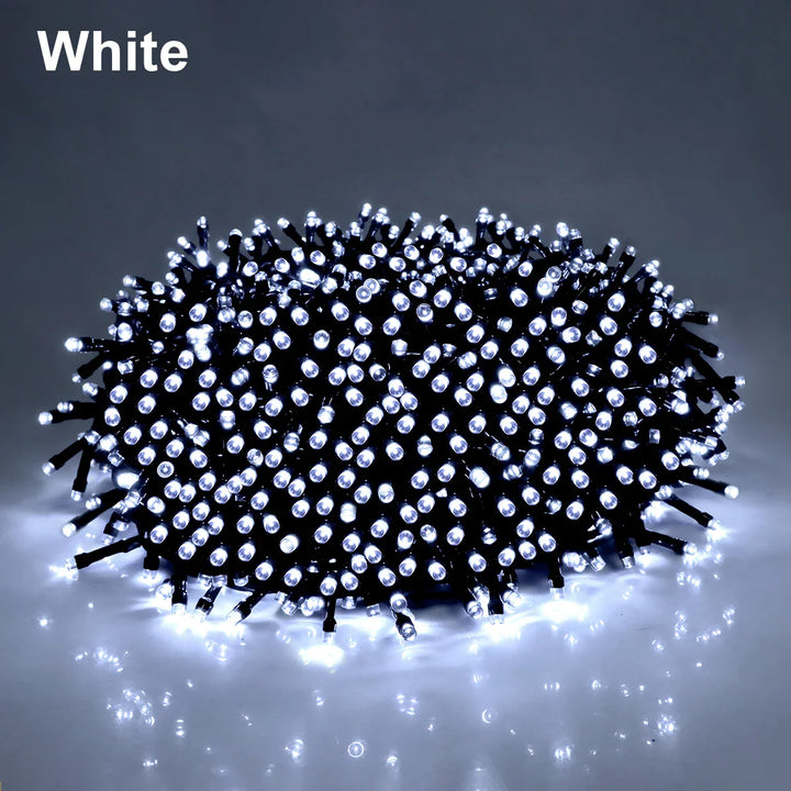 Moderne LED Lichterkette für den Außenbereich, wasserdicht, vielseitige Gartenbeleuchtung, 8 Leuchtmodi.