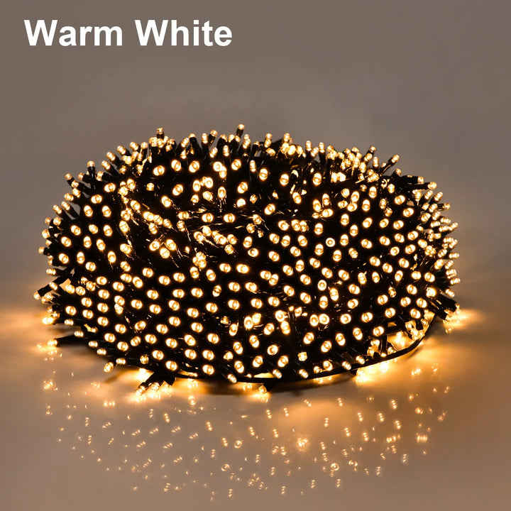 IP65 wasserdichte, dekorative LED Lichterkette, für Außen, sorgt für festliche Atmosphäre im Garten.